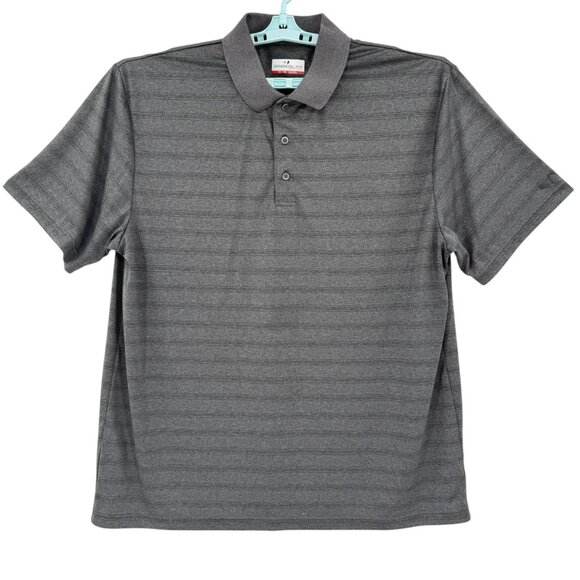 Grand Slam Men's Performance Striped Grey Polo Shirt Size XXL Short Sleeve - Picture 1 of 8